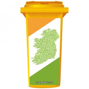 Map Of Ireland Wheelie Bin Sticker Panel